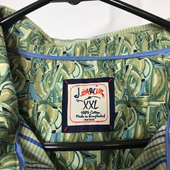 ๐ J. Garcia Button Front Shirt Size XXL Flip Cuff - Picture 6 of 6